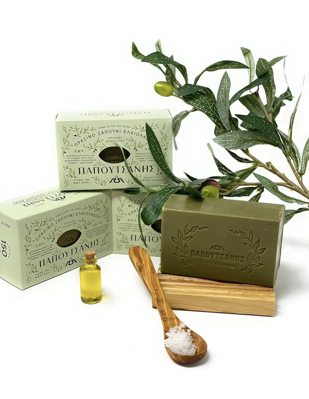 Papoutsanis Pure Greek Olive Oil Soap Of Bars